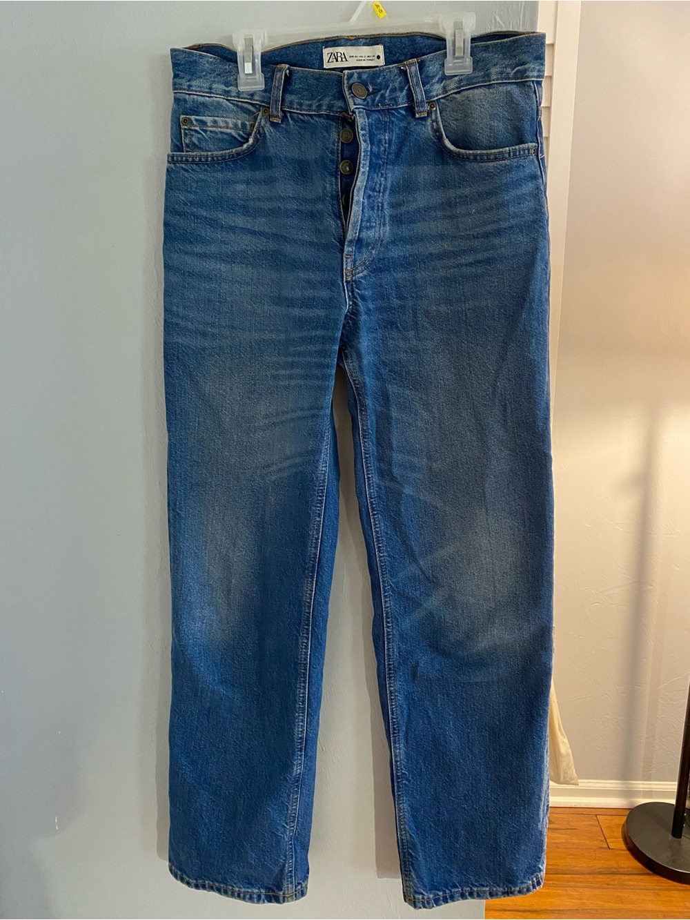 Zara Blue Wide-Leg Jeans